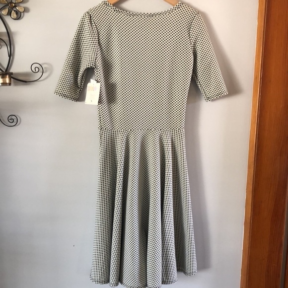 NEW LulaRoe Nicole Polka Dot Fit and Flare Dress Small Office Comfy Stretch USA - Picture 9 of 11